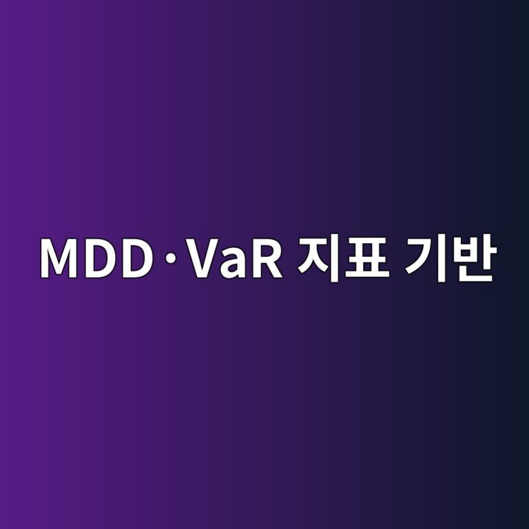 최악의 시나리오부터 대비하라: MDD·VaR 지표 기반의 위험 요인 식별 전략 1 mddc2b7var eca780ed919c eab8b0ebb098 1789058437